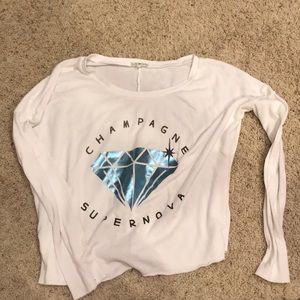 Junk food champagne supernova light sweatshirt